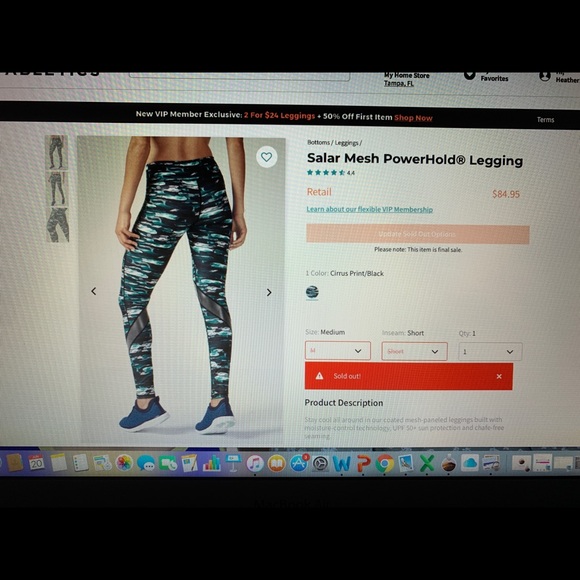 Mesh workout leggings - Picture 2 of 7